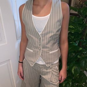 Striped Vest and Pant Set